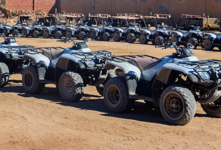 desert safari by quad bike around pyramids